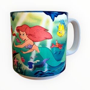 Disney The Little Mermaid vintage Coffee Mug Cup Made In Japan 90’s Y2K Rare